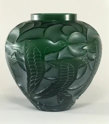 Vaso de maçarico, 1931 (pátina verde e branca em vidro verde)
